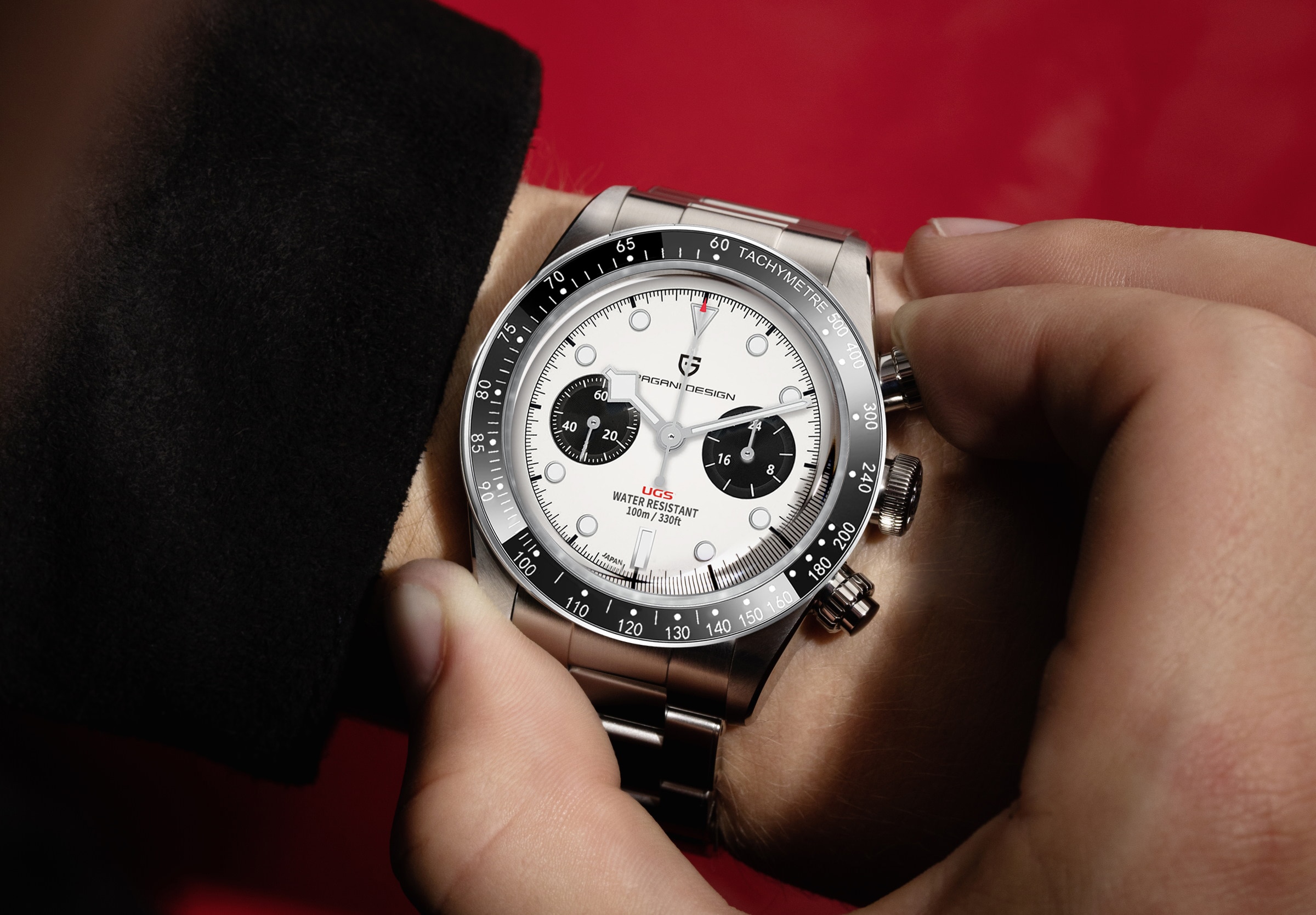 PD1718 PAGANI DESIGN 2023 New BB Panda Retro Sport Chronograph Luxury Quartz Watch For Men Sapphire mirror 10Bar Waterproof Wrist Watch