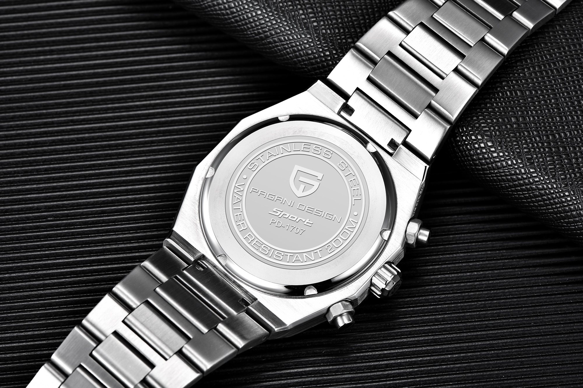 PD1707 PAGANI Design Men's Quartz Watches Sapphire Stainless Steel Chronograph 200m Waterproof Sports Watche Reloj Hombre